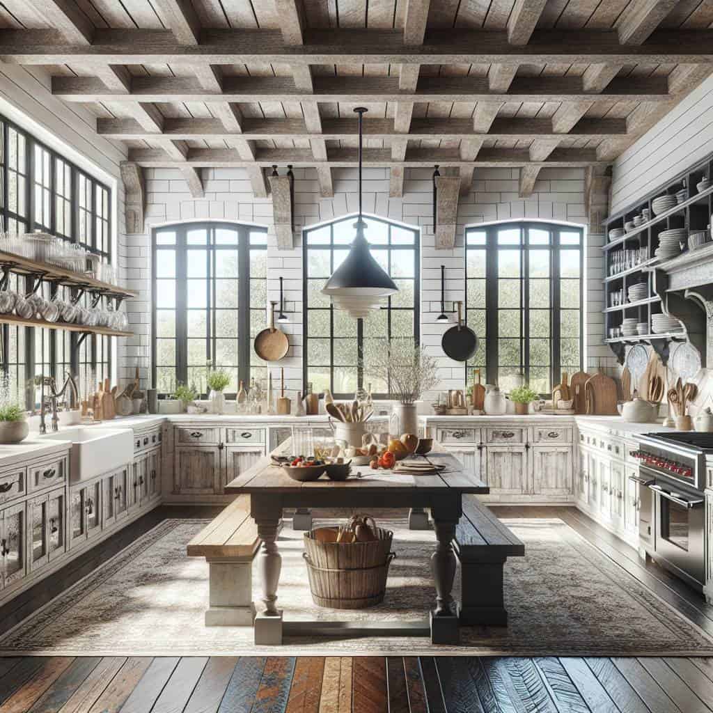 Modern farmhouse kitchen ideas, rustic contemporary.