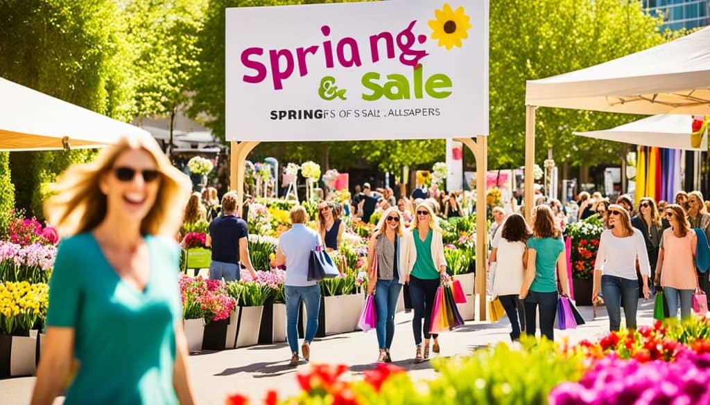 spring sales and clearance events